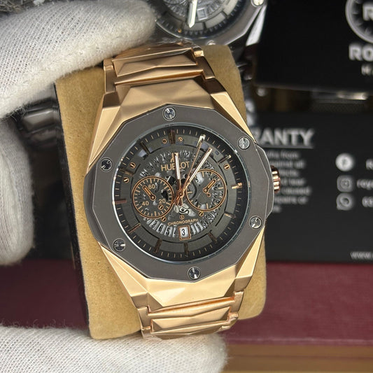 HUBLOT DIAMOND CUT CHRONOGRAPH