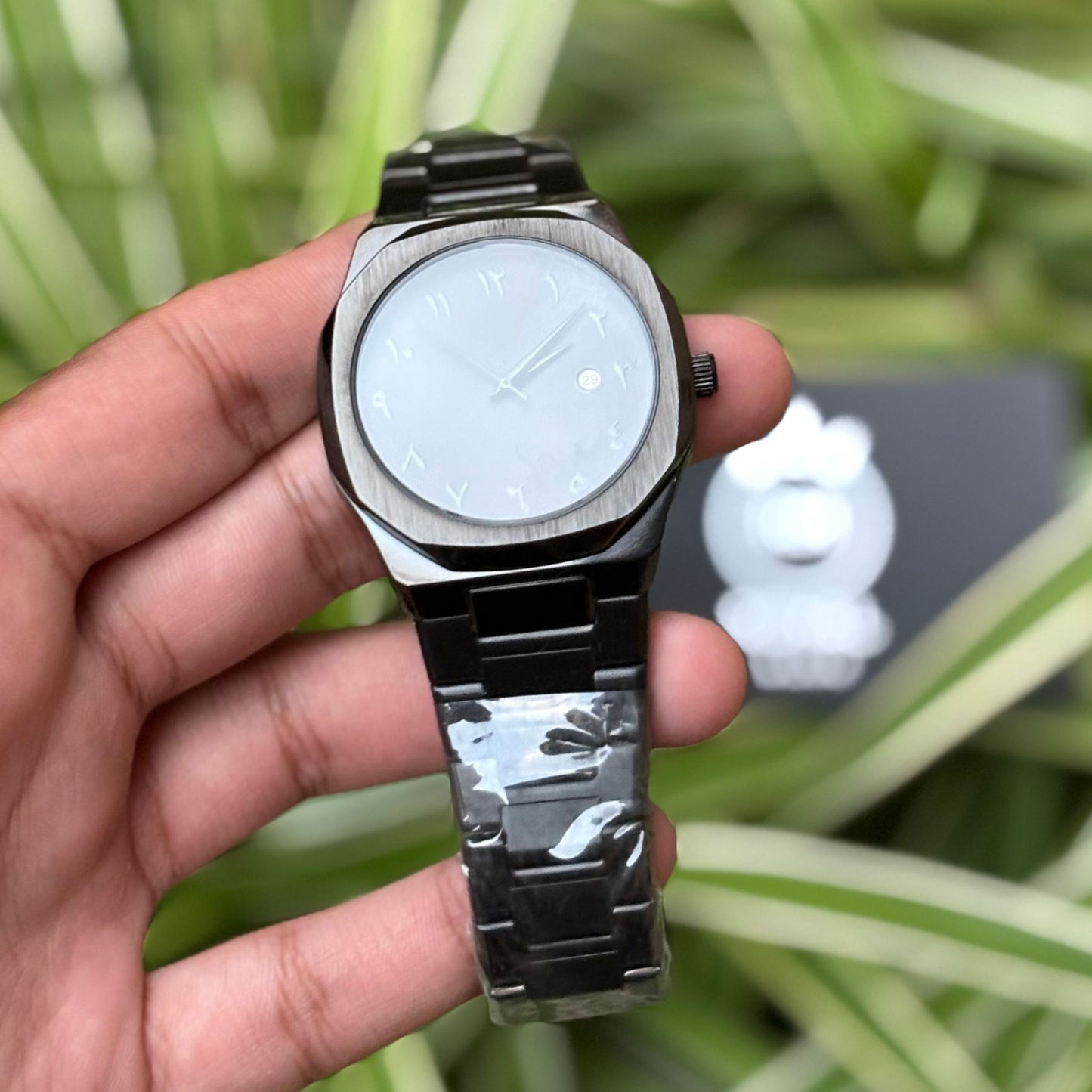STEEL ARABIC AURA WATCH