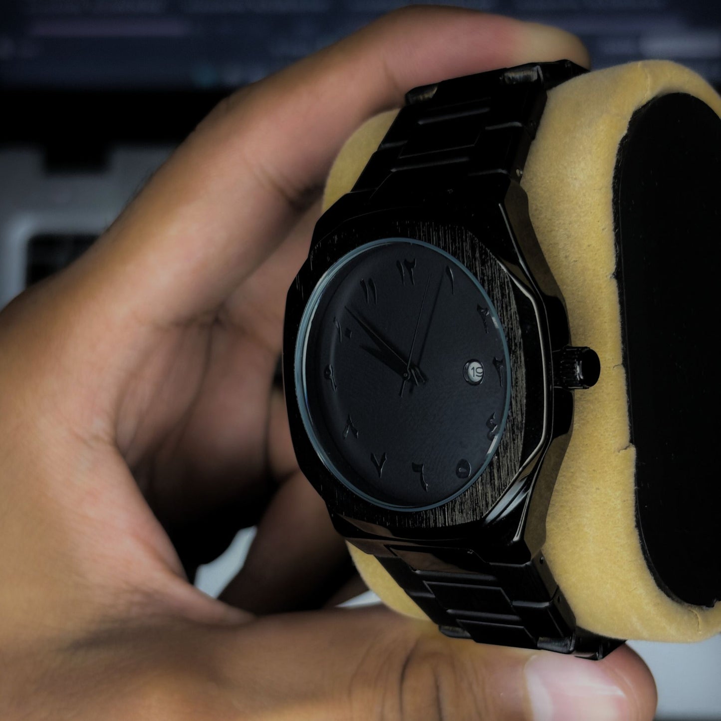 STEEL ARABIC AURA WATCH
