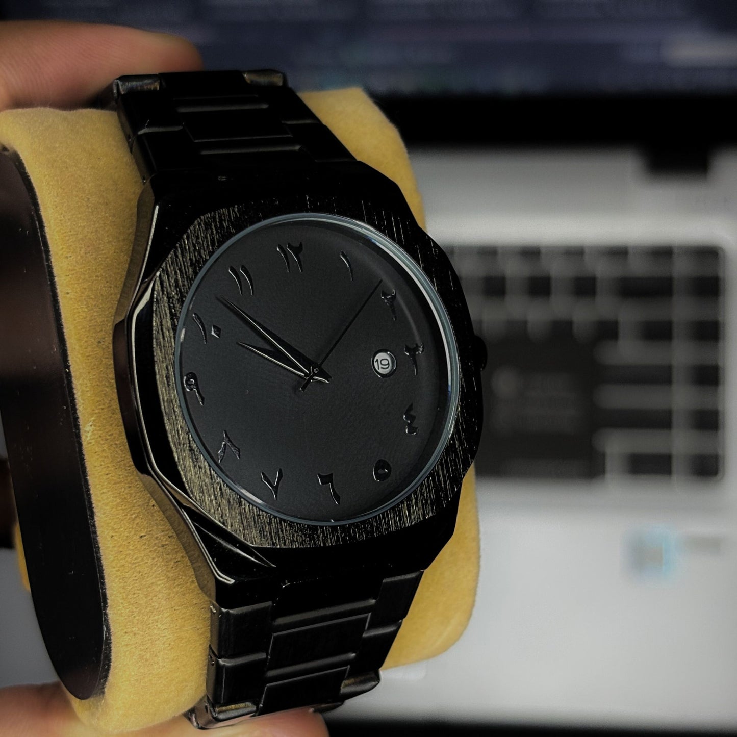 STEEL ARABIC AURA WATCH