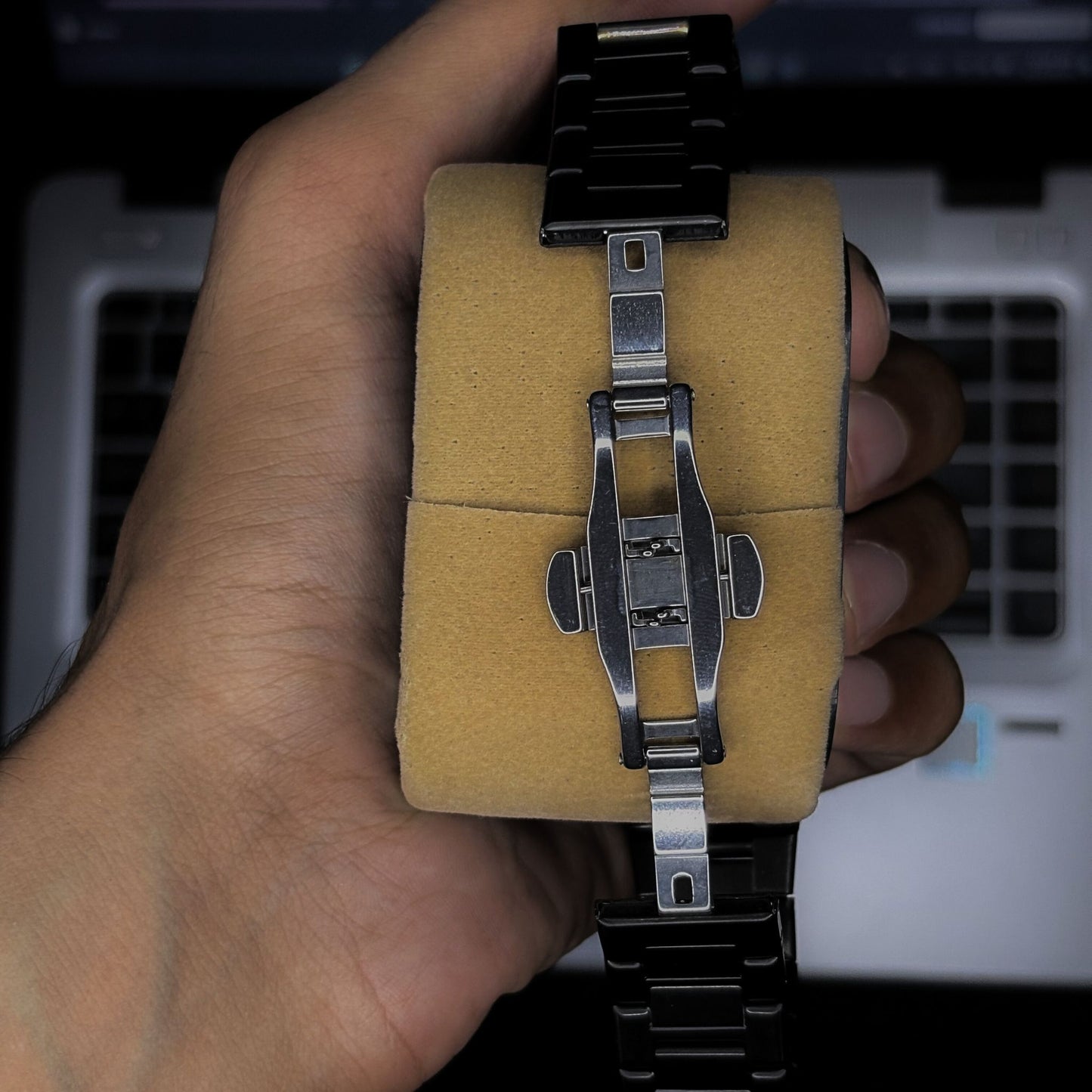 STEEL ARABIC AURA WATCH