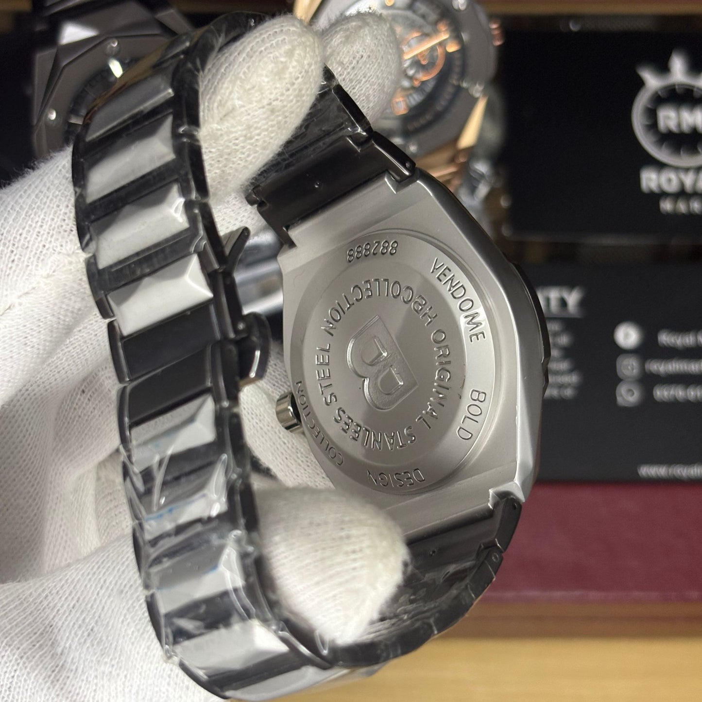 HUBLOT DIAMOND CUT CHRONOGRAPH