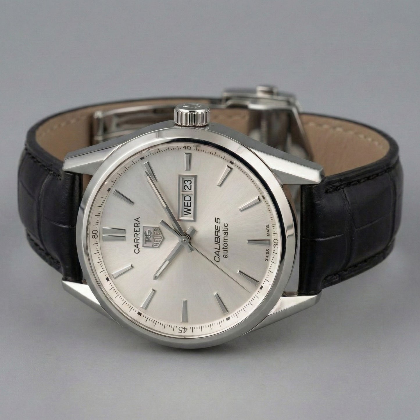 TGH - CARRERA CALIBRE 5 WATCH - LEATHER STRAP
