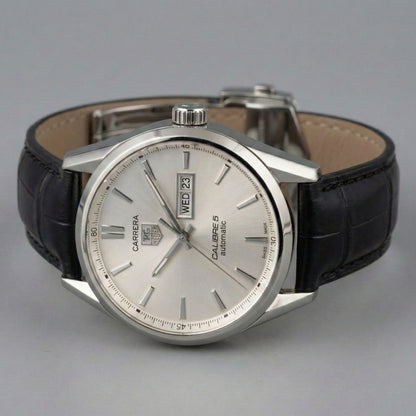 TGH - CARRERA CALIBRE 5 WATCH - LEATHER STRAP