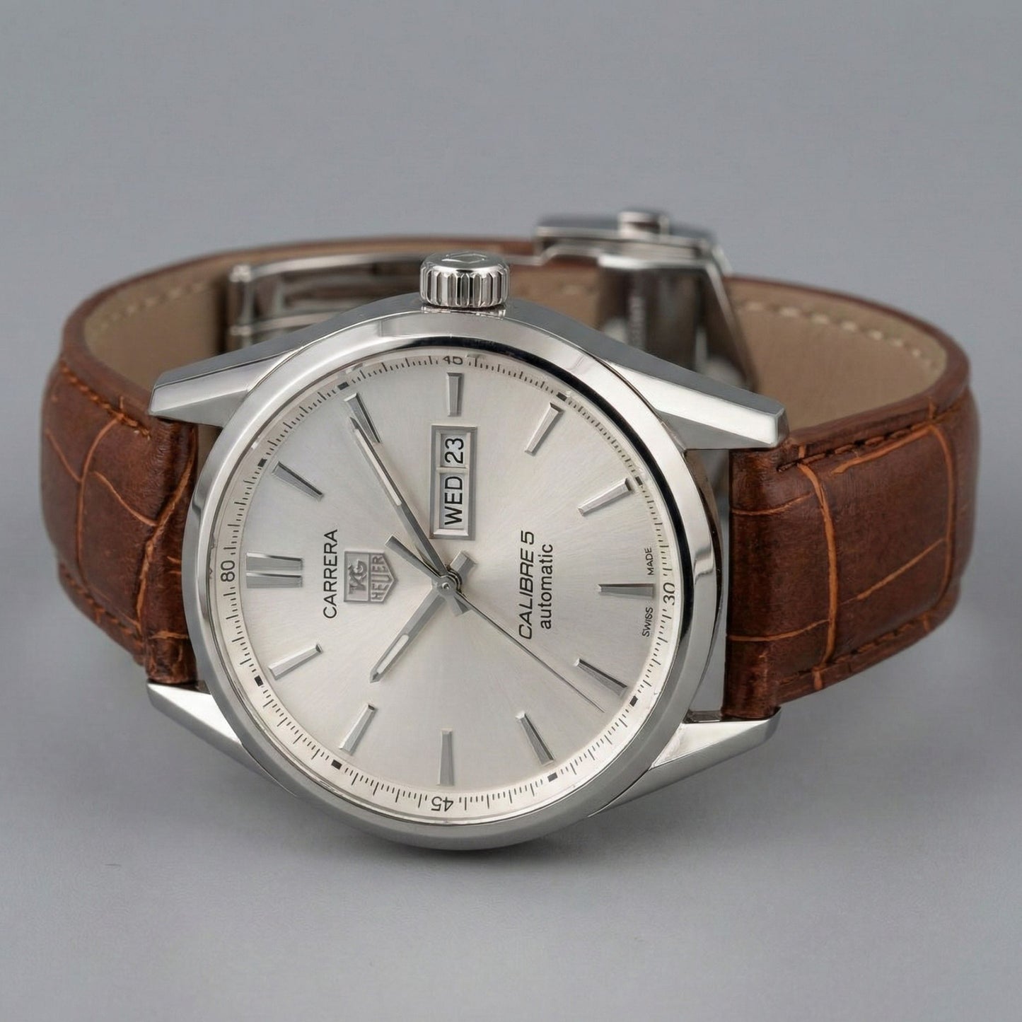 TGH - CARRERA CALIBRE 5 WATCH - LEATHER STRAP