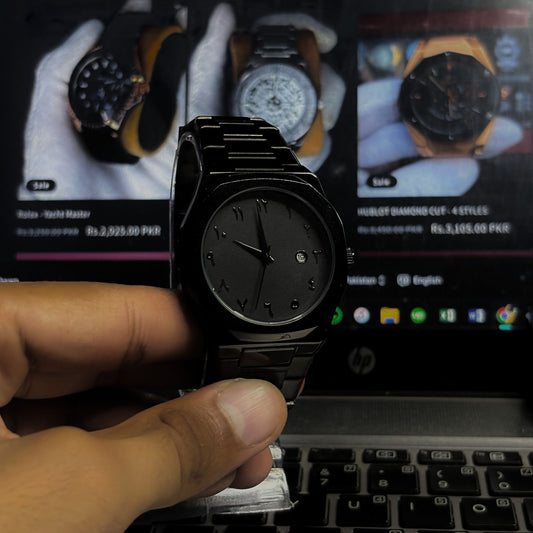 STEEL ARABIC AURA WATCH